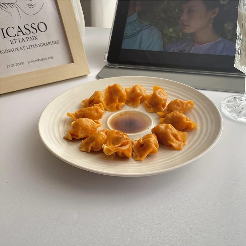 Divided plates, breakfast plates, dumpling plates with vinegar plates