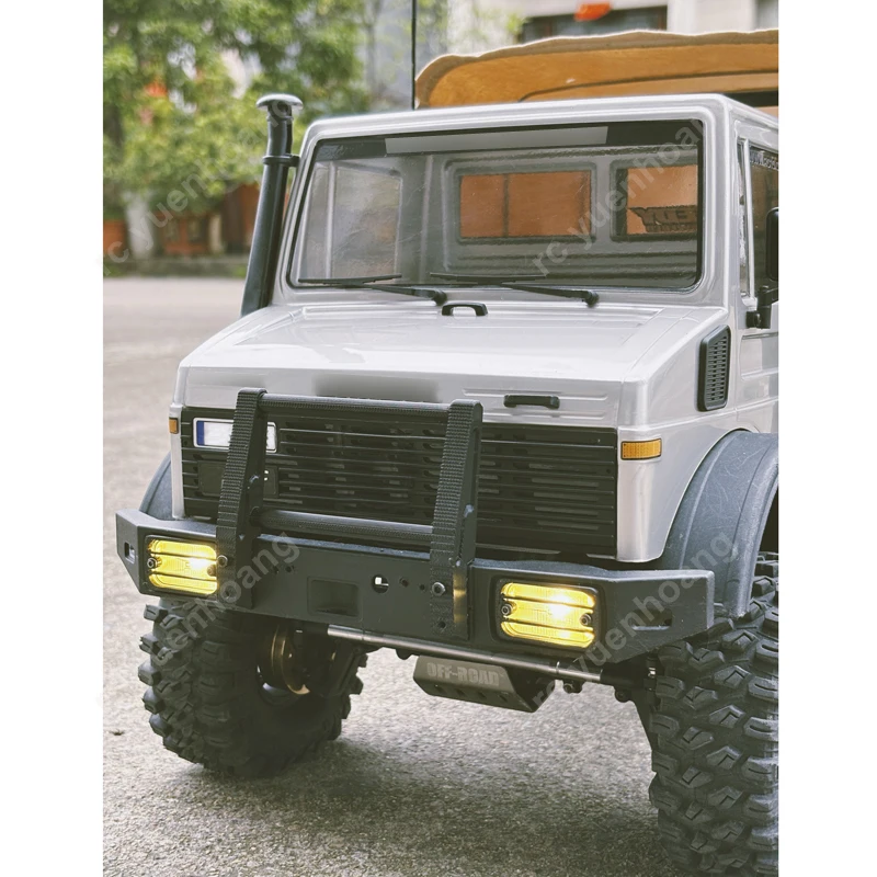 1PCS 3D Printed Bull Bar/Chimney Exhaust Pipe Model Simulation Bumper Guard Modified Parts for Crossrc NT4/NT6 RC Vehicle Models