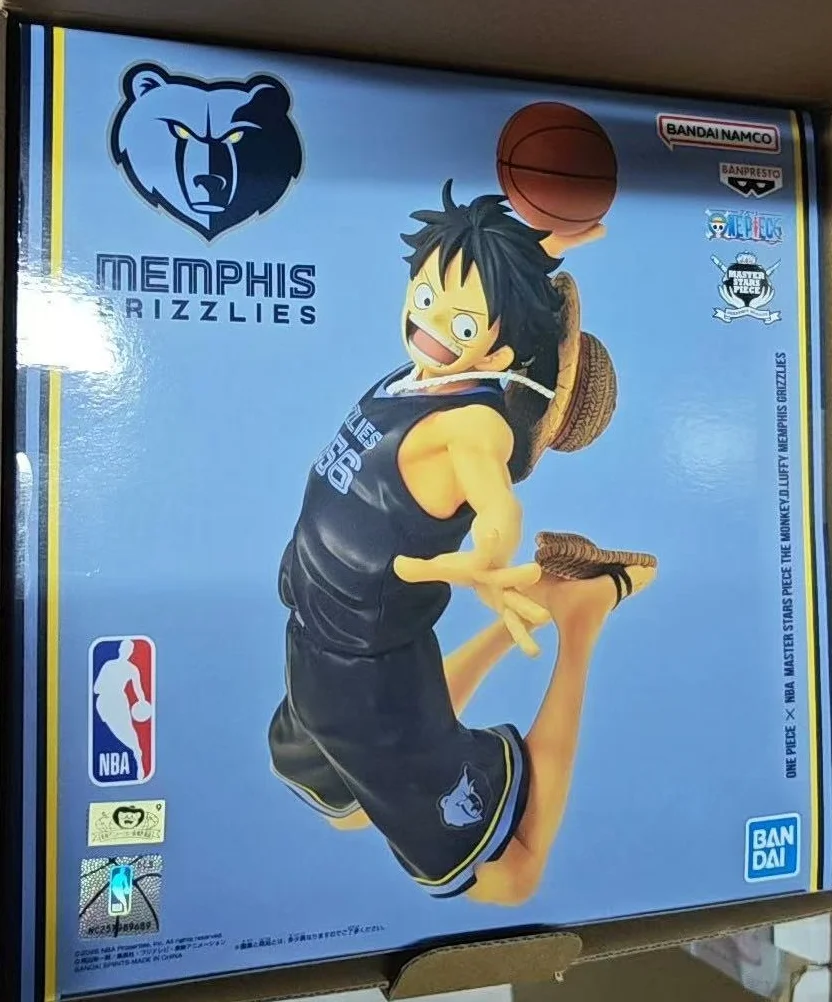 In Stock Bandai One Piece × NBA Collaboration Super Stars Series Monkey D. Luffy Anime Figure Collectible Toy Gift view 6