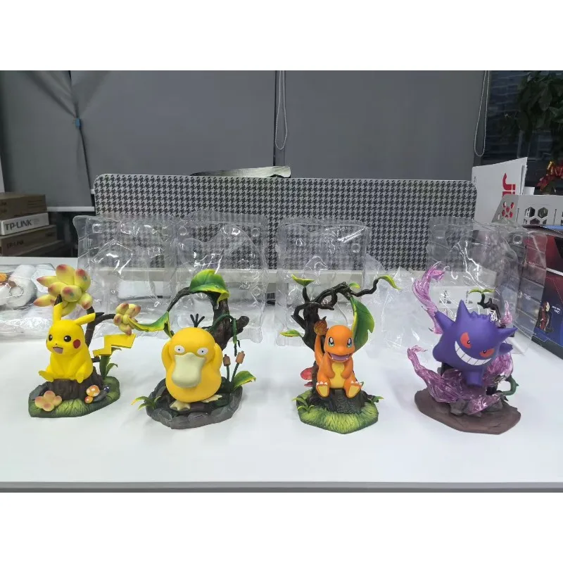 Morstorm Studio PKM Beeldje Action Figure Pocket Gengar Charizard Psyduck Action Figure Model Standbeeld Pop Collectie