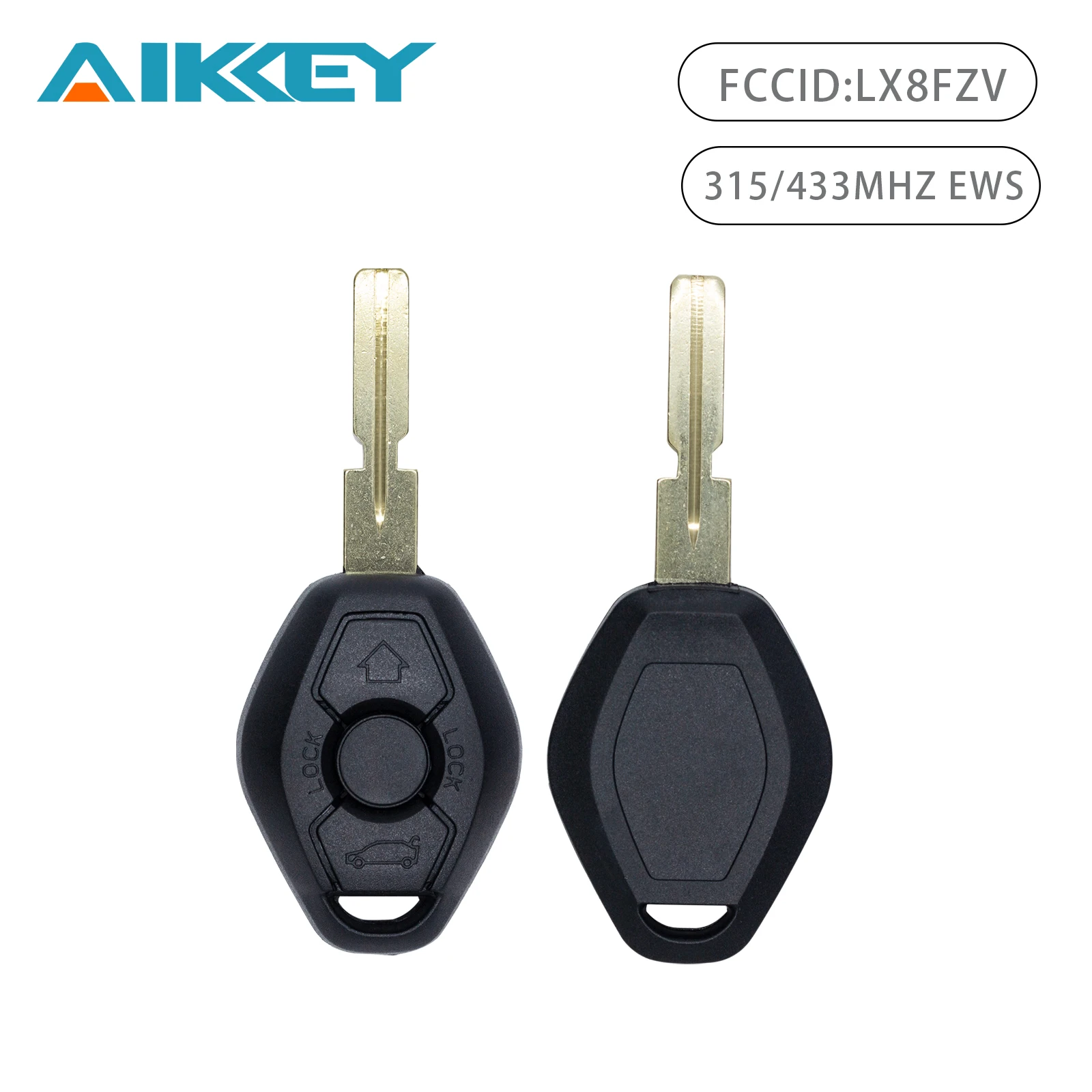 FCCID: LX8FZV Car Key Fob Remote Control Vehicle Key 315/433Mhz EWS System No Chip for BMW 5 6 7 Series Z3 2000 2001 2002 2003