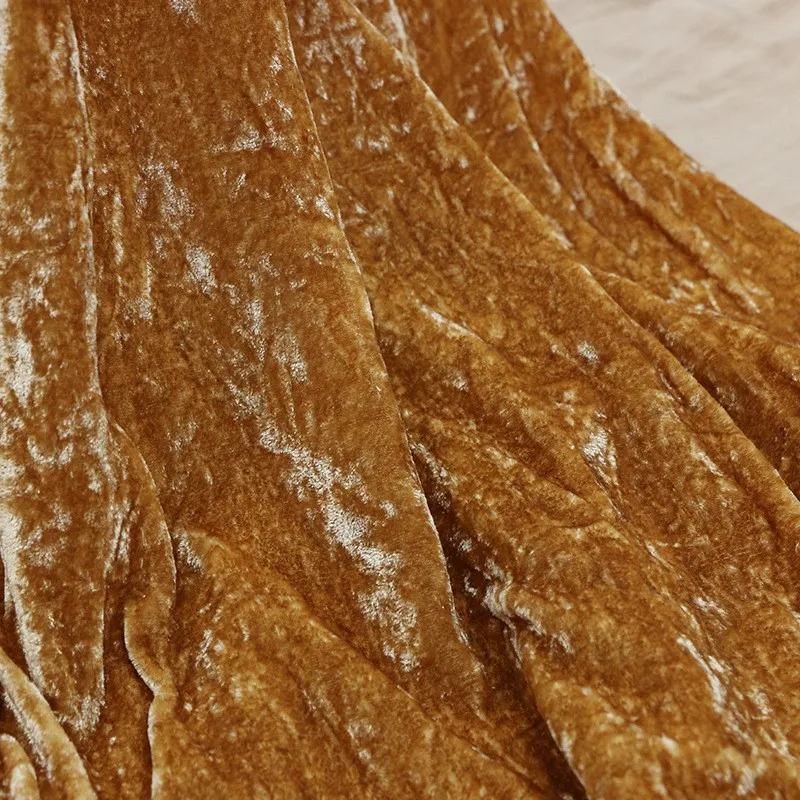 

Plant-dyed encrypted silk velvet fabric a niche with Chinese style for autumn and winter