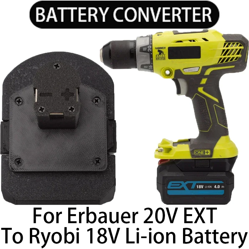 

Battery Adapter/Converter for Ryobi 18V ONE+ Li-ion tools to Erbauer 20V EXT Li-ion Battery Adapter Power Tool Accessories