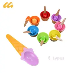 Ice Cream Spoon Different Color Ice Cream Tableware Set Creative Children Cartoon Pudding Dessert Specialty Spoon For Kitchen