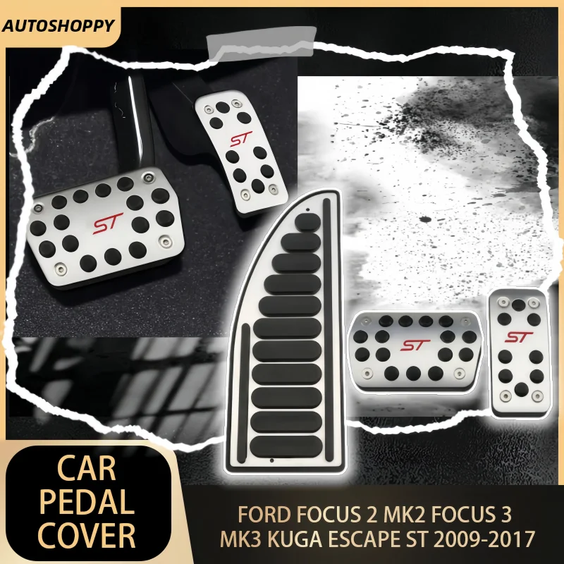 

Car Fuel Pedal Brake Pedals Rest Pedal Set Cover for Ford Focus 2 3 4 MK2 MK3 MK4 ST RS 2005 - 2019 Accessories