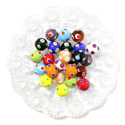 New 18mm Evil Eye Design Handmade Glass Marbles Balls Kids Marble Run Game Marble Solitaire Toy Vase Filled Fish Tank Home Decor