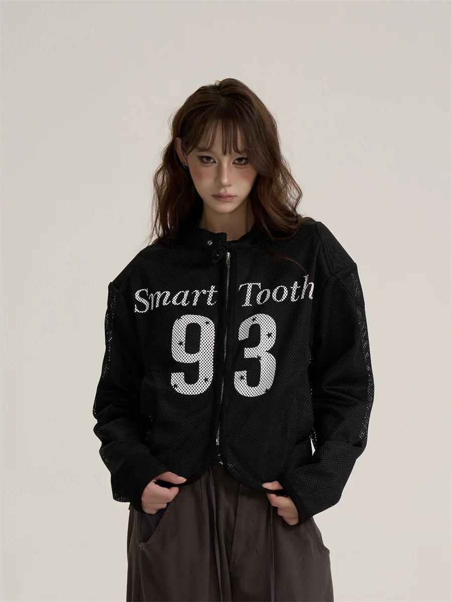 

American Retro Spicy Girl Letter Print Me Jaet Women's Loose Casual Versatile Top Breathable Polyester Fiber Long Sve ...