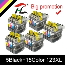 Cartuchos de tinta compatibles con LC123 XL para impresora Brother LC123, MFC J4410DW J4510DW J870DW DCP J4110DW J132W J152W J552DW