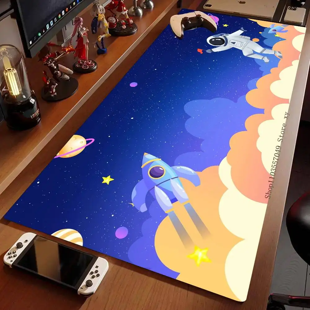 Astronaut Mousepad Non-slip Suitable For Office Computers Laptops E-sports Game Desk Mats XXL Keyboard