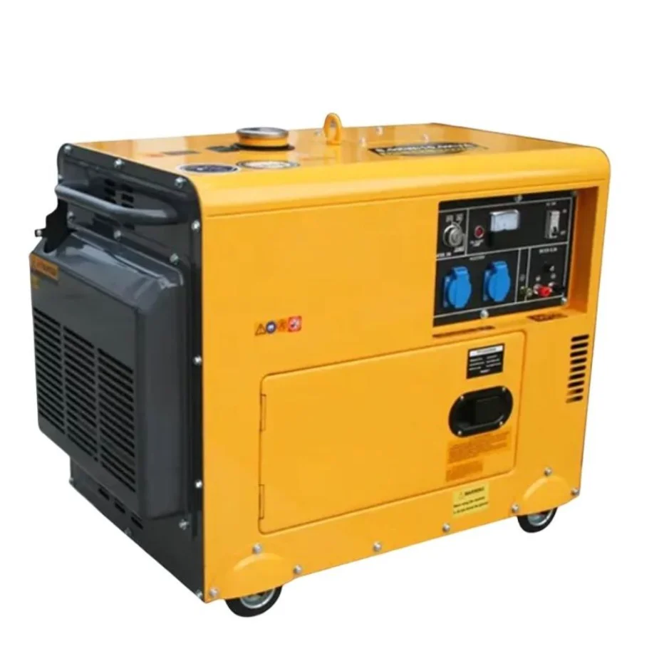 YHS Super Silent 5000W 8kw Open Frame Diesel Power Generator Sets 230V Rated ATS Factory Price Electric Diesel Generators