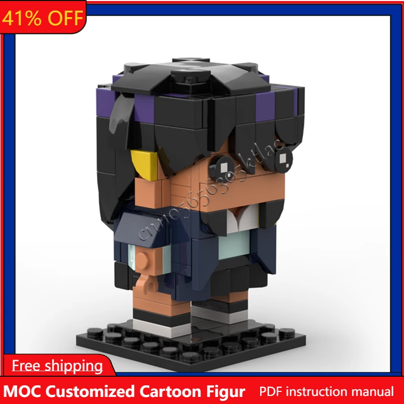 

200 PCS Customize Nyaan MOC Classic Cartoon Figures Brickheaded Sets DIY Creative Assembly Toys Children Gift Collection Display