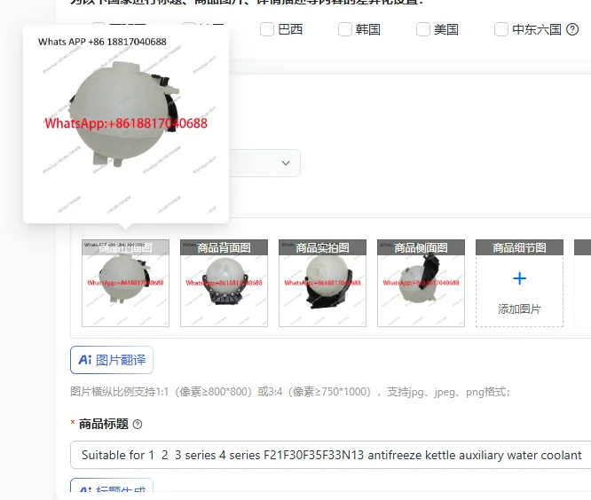 Suitable for 1  2  3 series 4 series F21F30F35F33N13 antifreeze kettle auxiliary water coolant pot