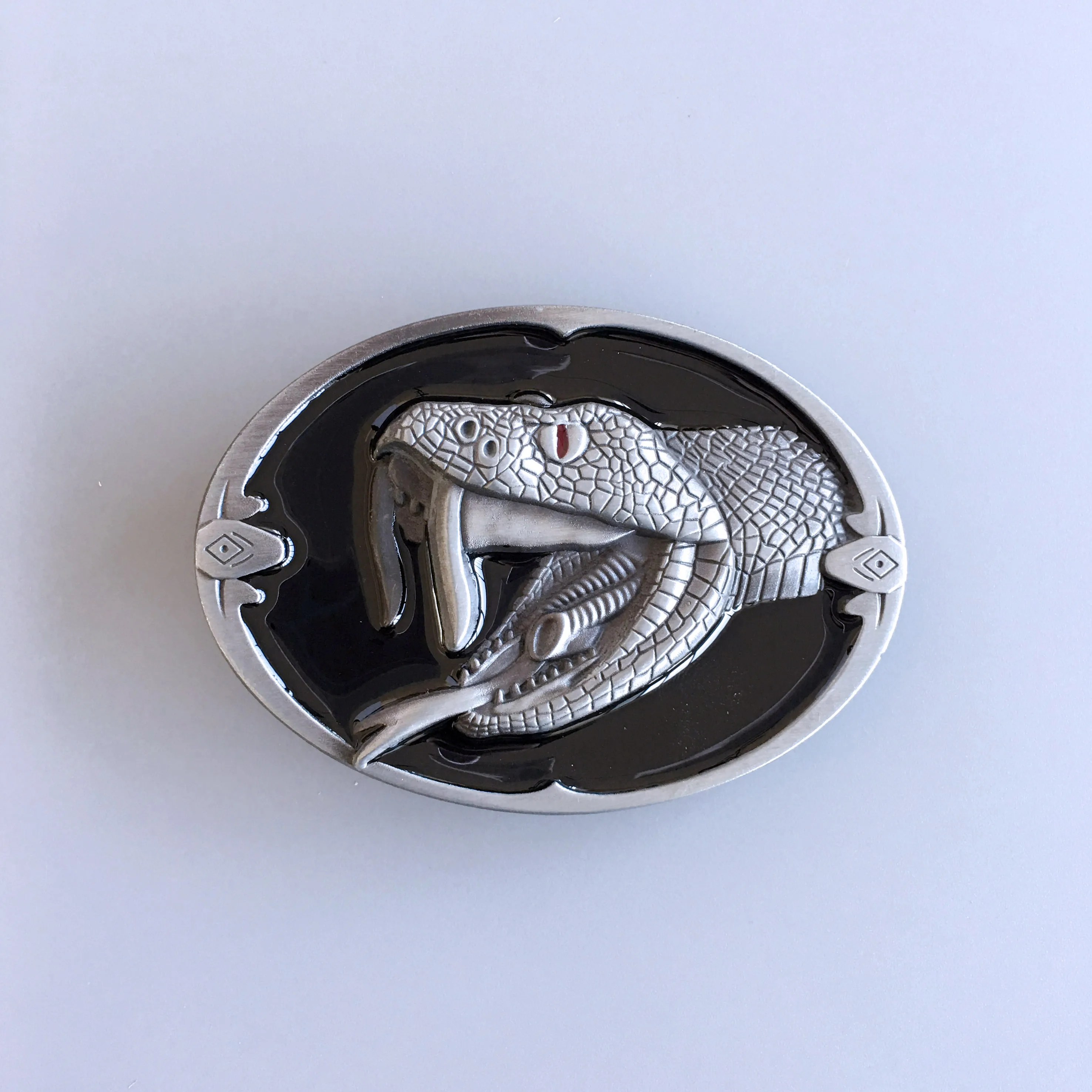 Vintage Style Wildlife Snake Western Belt Buckle Hebilla BUCKLE-WT068