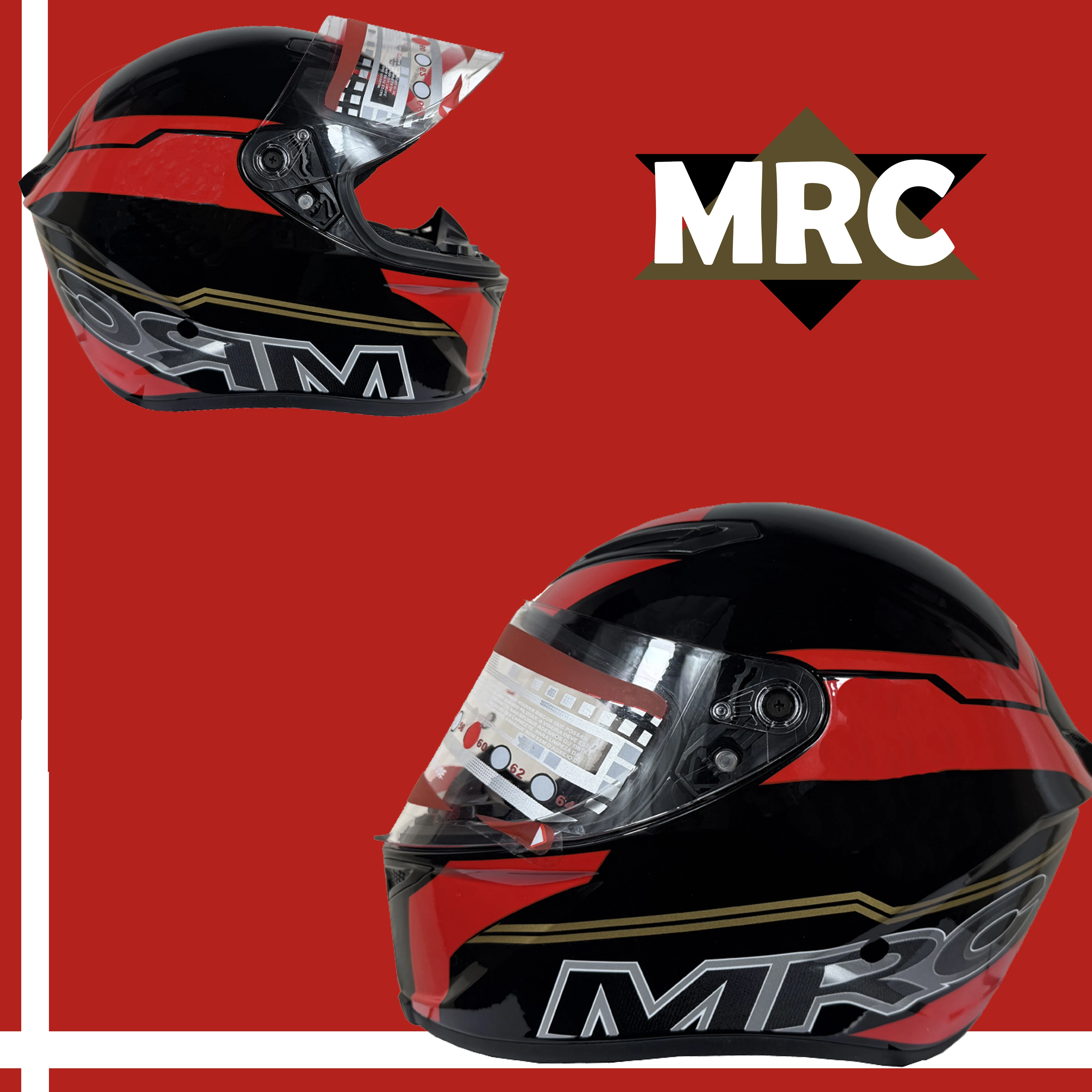 MRC Full Face Racing Helmets Warm Line Texture Motorbike Sports helmet Multi-directional ventilation ports Motorcycle Helmet