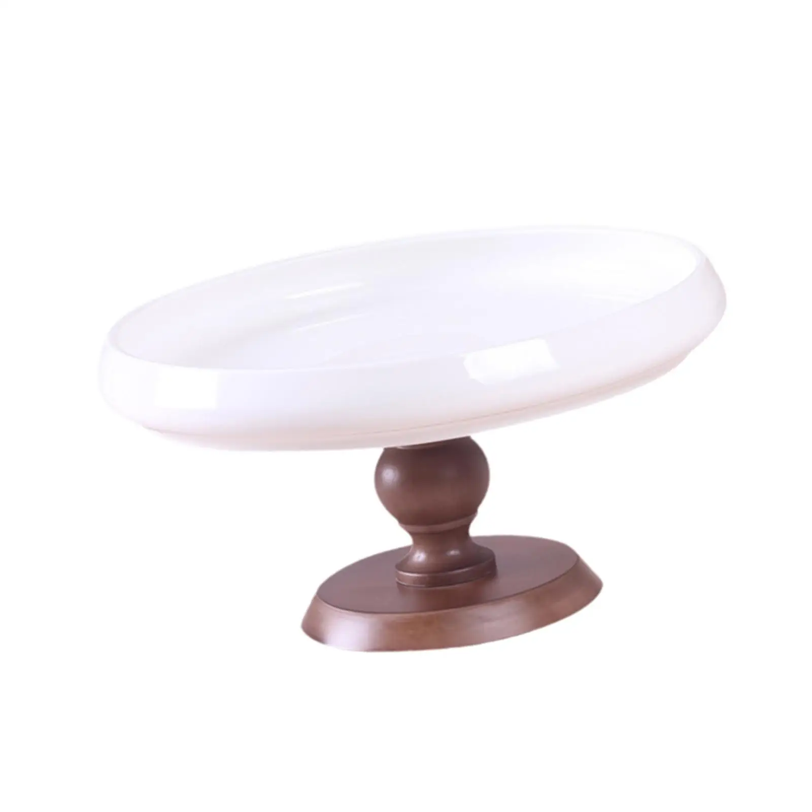 Ceramic Cake Stand Snacks Holder Round Pastry Plate Photo Props Cupcake Stand Dessert Table Display for Birthday Celebration