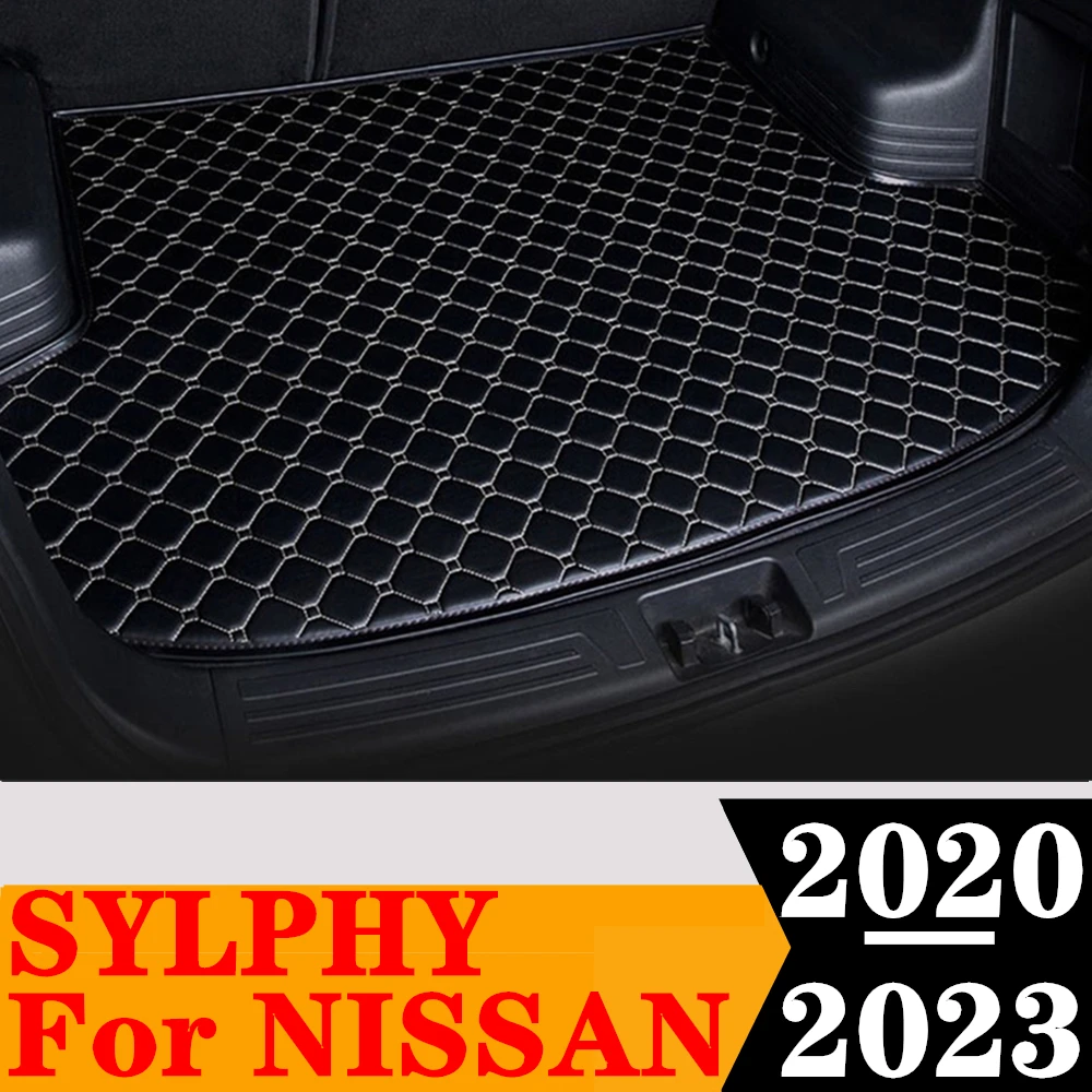 

Коврик для багажника автомобиля для NISSAN Sylphy 2023, 2022, 2021, 2020, задний поднос для багажника, коврик для багажа, коврик, детали для салона автомобиля