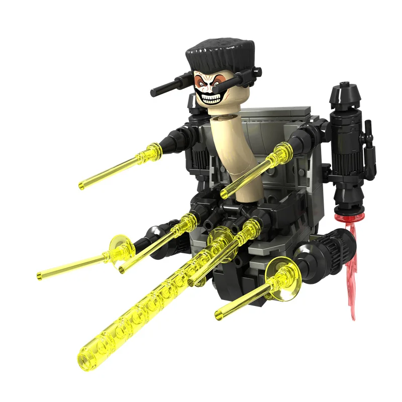 Moc Skibidi كتل بناء المرحاض تيتان ساعة رجل 2.0 كاميرمان المتحدث TVMan الطوب لتقوم بها بنفسك Moddel لعب للأطفال هدية عيد الفصح اللعب