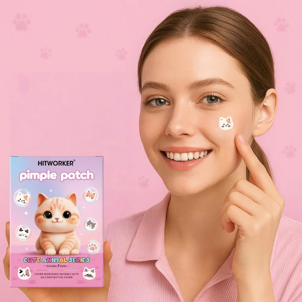 رقعة غطاء حب الشباب على شكل مخلب قطة لطيفة للمراهقين البالغين، رقعة بثرة غروانية مائية رفيعة للغاية لتغطية عيوب الزيت عدد 200