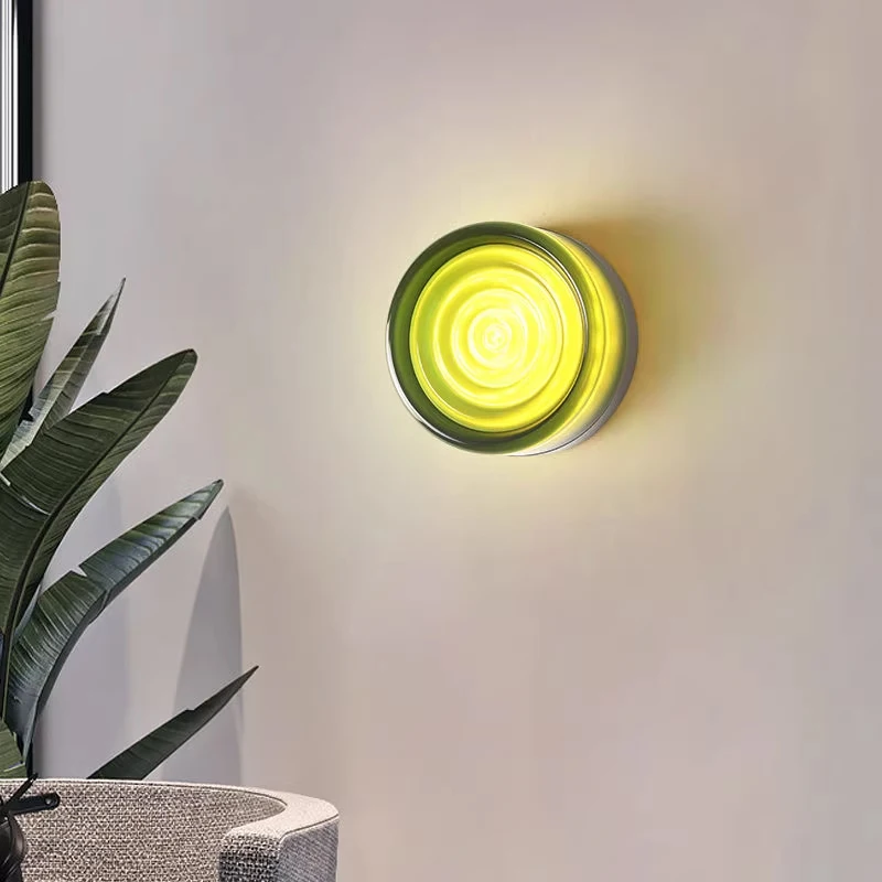 

Современный простой круглый светодиодный настенный светильник в скандинавском стиле для коридора, ванной комнаты, отеля, настенный светильник для прихожей, прикроватный светильник