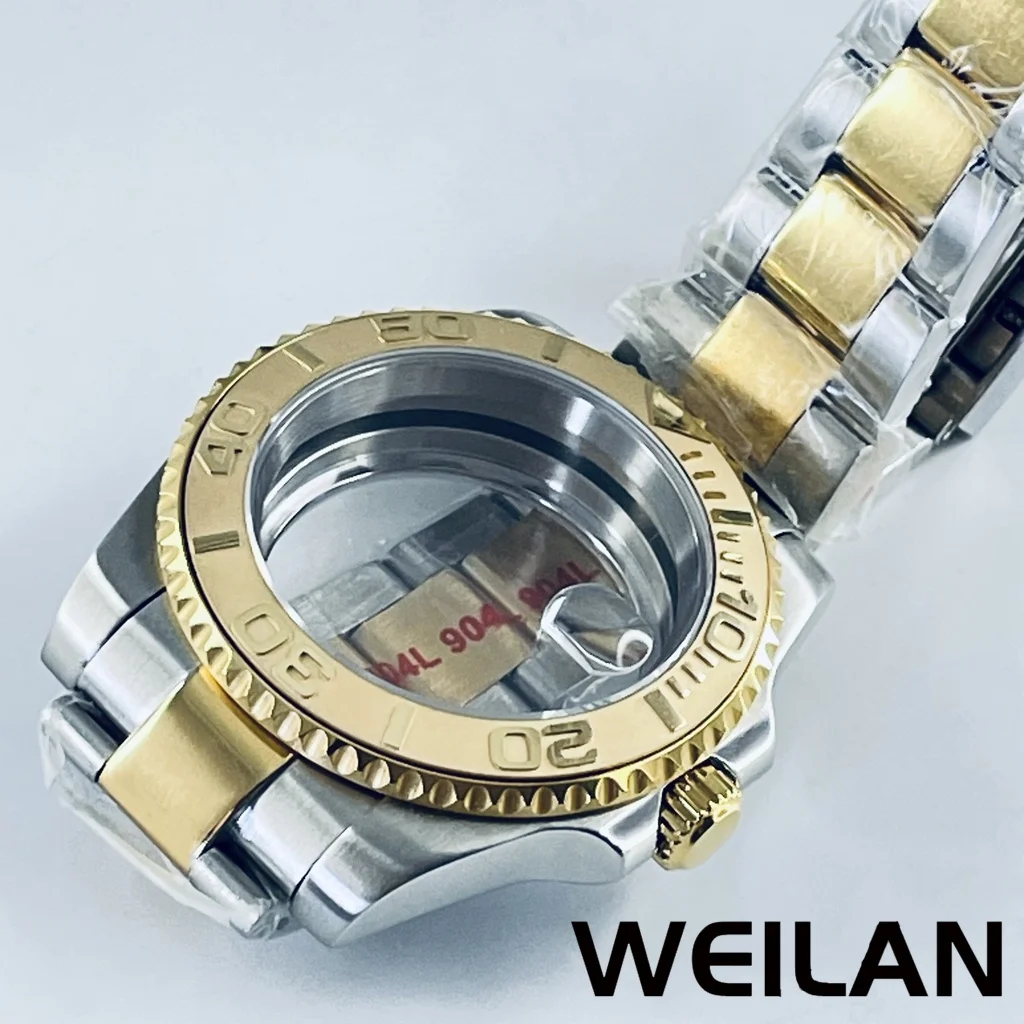 40MM NH34 NH35 NH36 NH38 NH39 NH70 ETA2824 PT5000 Movement SilverGold Watch GMT SUB Case Ceramic Bezel Sapphire image 5