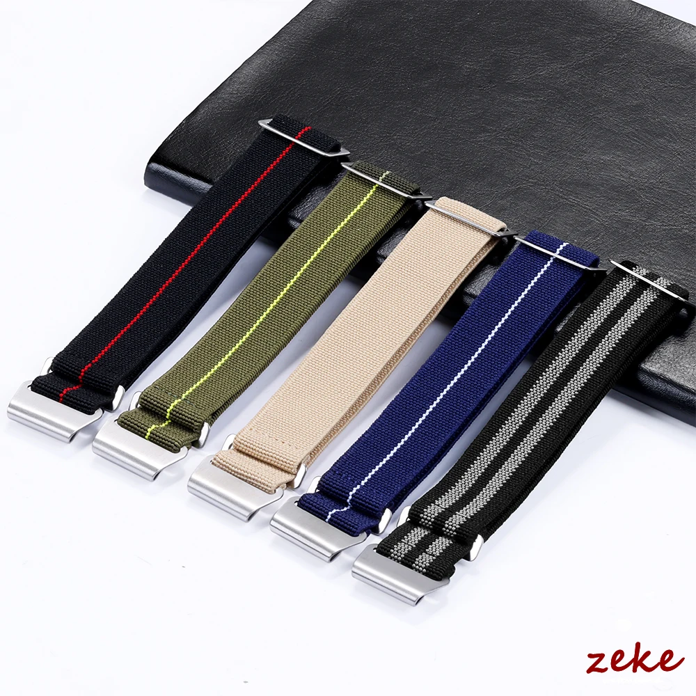 18/20/22mm Nylon Watchbands Parachute Elastic Breathable Skin Friendly Straps for Rolex Water Ghost for Omega for Tudor Bracelet image 3