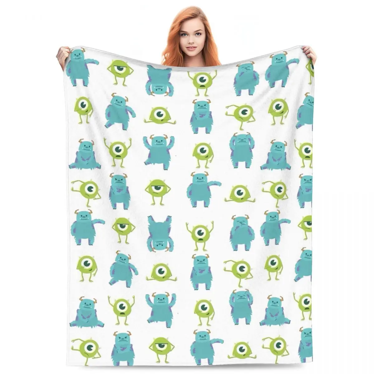 

James P. Sullivan Blanket Warm Soft Pattern Plush Throw Blanket For Home Decor Camping Flannel Bedspread Bed Cover