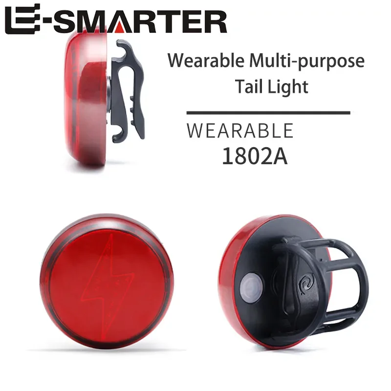 Bicycle Taillights Rechargeable Car Lights Lightning Sports Safety Warning Lights Night Running Riding Helmets Portable Lights