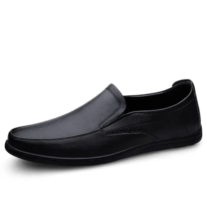 Fashion Men\'s Handmade Casual Slip On Shoes Genuine Leather Men Loafers Outdoor Comfortable Breathable Men Shoes