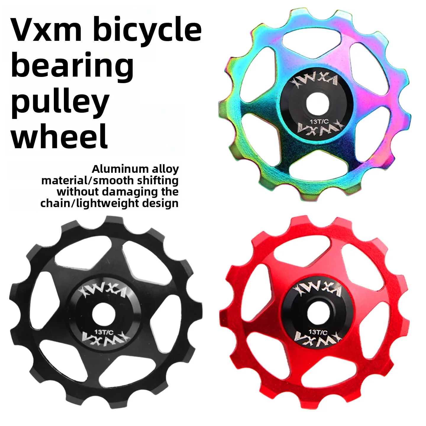 Poulie de guidage de dérailleur arrière en alliage d'aluminium 11T 13T pour vélo de route et VTT, pièces de rechange pour cyclisme