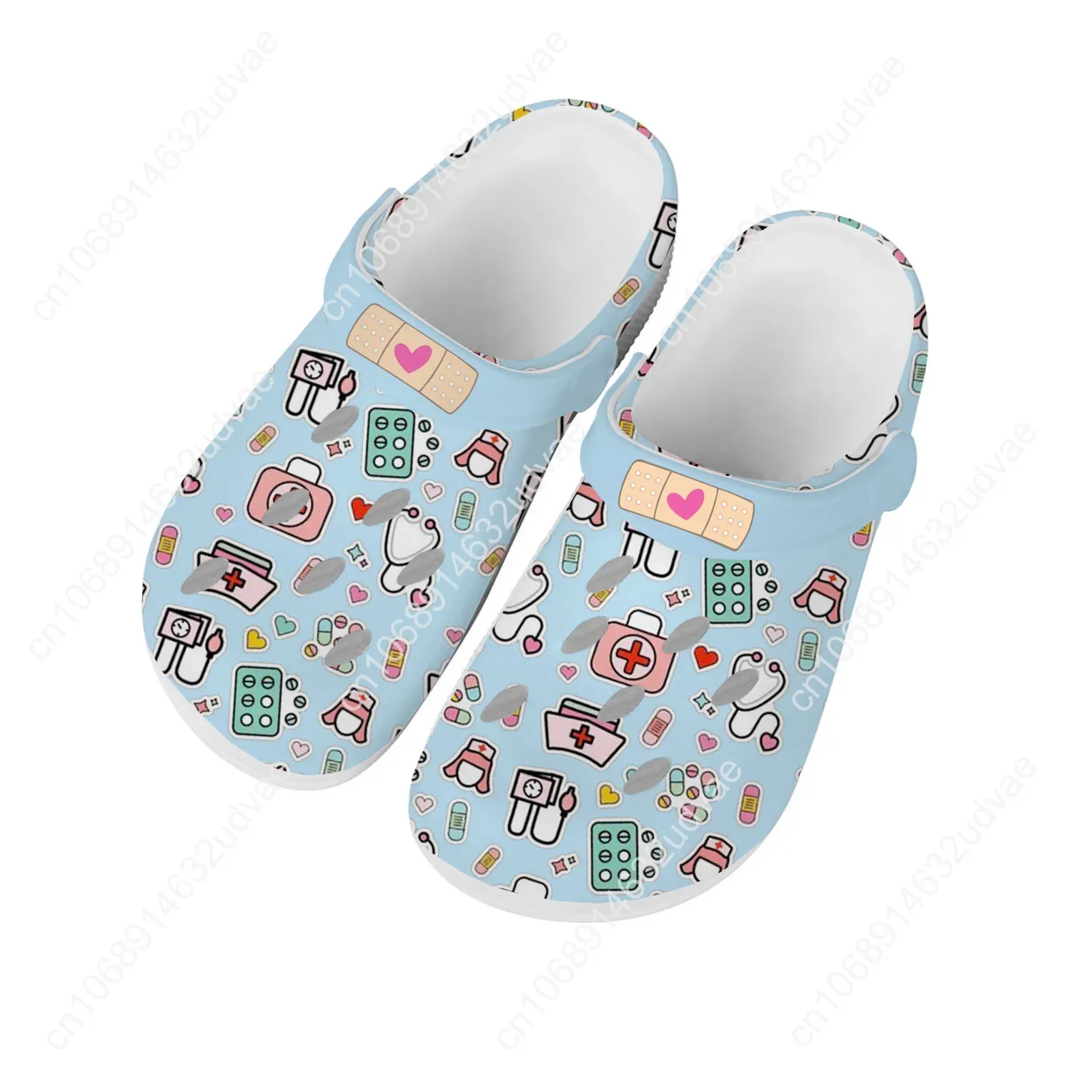 

Сандалии для медсестер, мужские и женские подростковые модные водные туфли с героями мультфильмов, садовые дышащие удобные пляжные тапочки на заказ