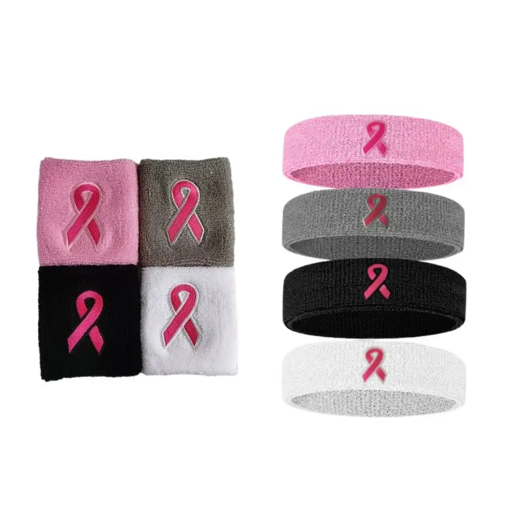 Absorbent Sports Wristbands For Kids Caring for Women Stretch Elastic Wrist Protector Pink Wrist Sweat Bands Outdoor Sport