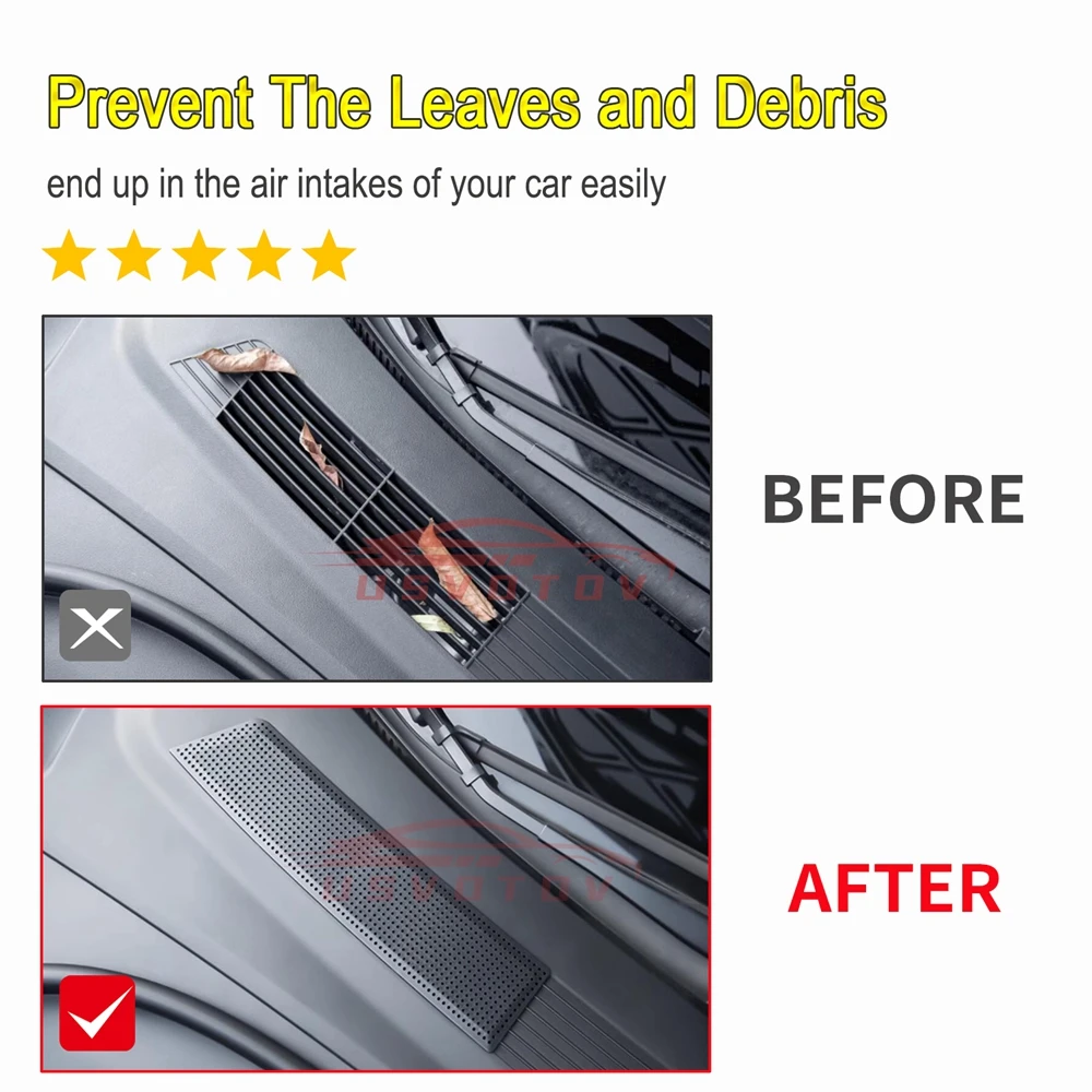 Intake Grill Cover for Tesla Model 3 Highland 2024 2025 Air Vent Trim Mesh Anti-Blocking Front Trunk Inlet Grille Accessories