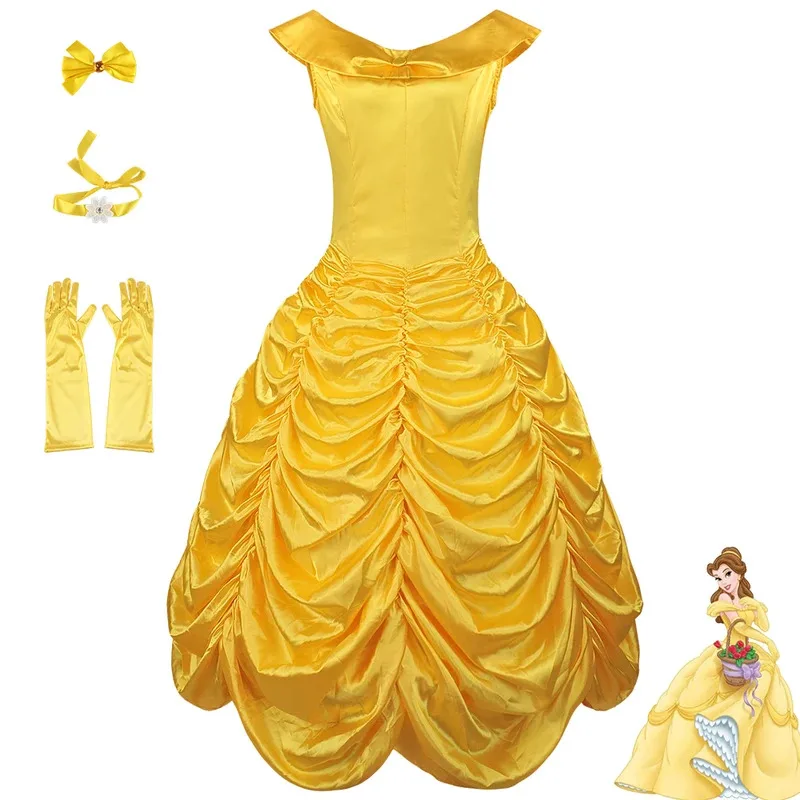 

Beauty and Beast Prince Costume Halloween Princess Bell Costume Performance Princess Bell Dress