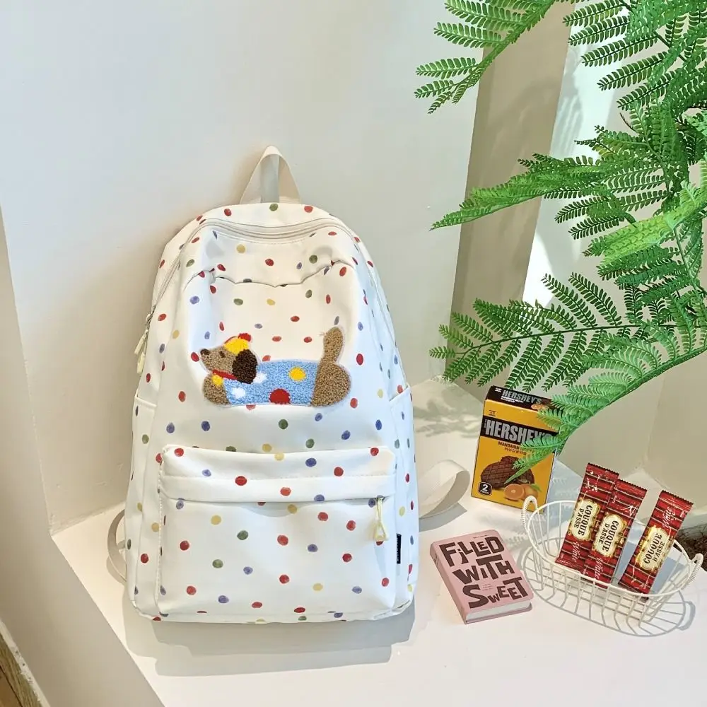 

New Puppy Backpack Large Capacity Cartoon School Bag Nylon Kawaii Laptop Bag Students