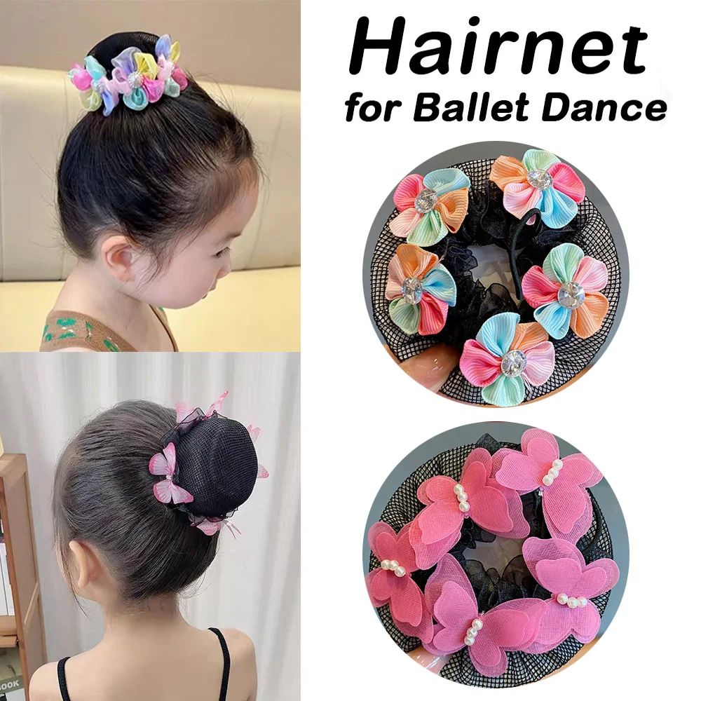

Stretch Dance Hair Net Ballet Latin Bun Maker Secure No Shedding Hair Accessory for Kids Belly Dance Ballet Yoga Dance Hair Net