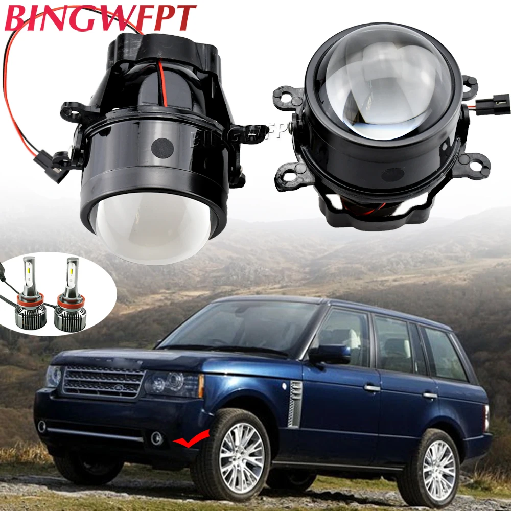 2 Pieces Car Lens LED Fog Lights DRL Daytime Runinng Light Lamp For Land Rover Discovery 4 LR4 Range Rover III L322 2010 -2012