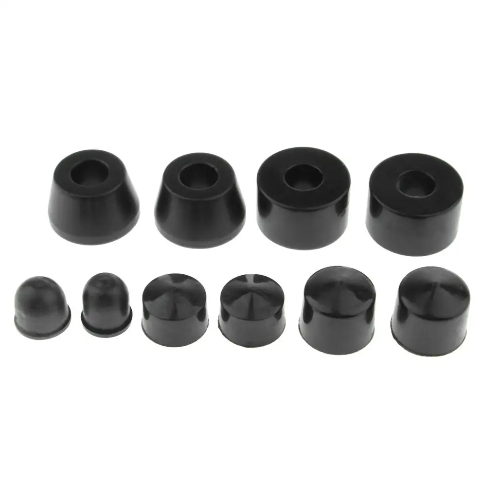 2x 10pcs Longboard Skateboard Bushings Conical & Cylinder with Cups Set