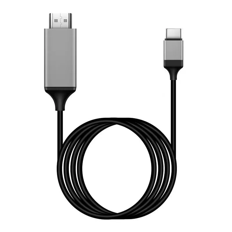 2m Type C to HDMI-compatible Adapter 4k/30hz Video Cable 1080p usb C 3.1 Hdtv Cord Same Screen For Macbook Pro Chromebook Pixel