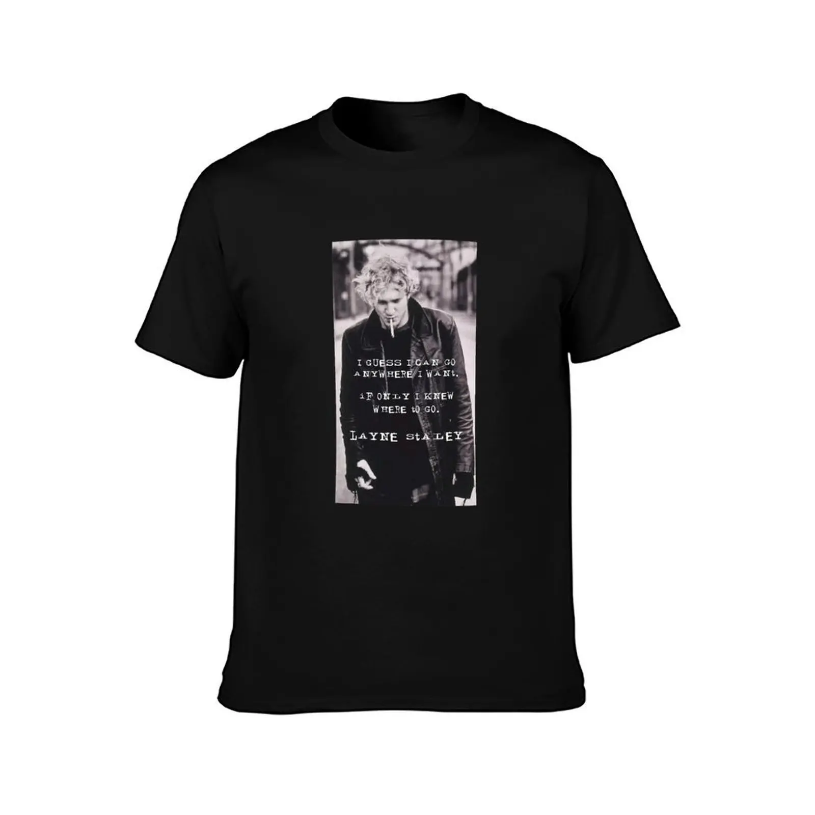 Layne Staley Walking T-Shirt t shirt for man anime t shirts oversize T-Shirt