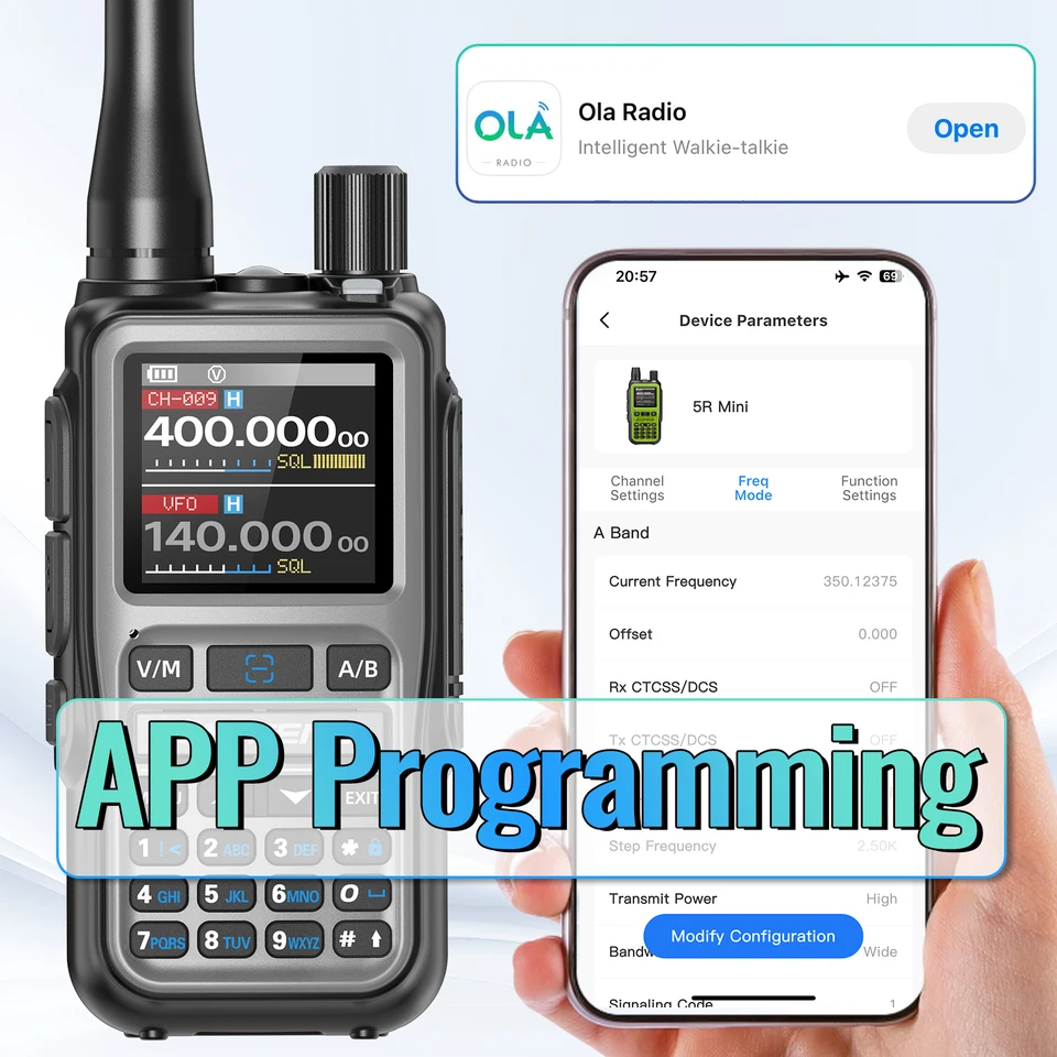 BAUFENG UV-5R mini （新品）トランシーバー２台 Amazon.com: BAOFENG UV-5R Mini Ham Radio Long Range Handheld Two