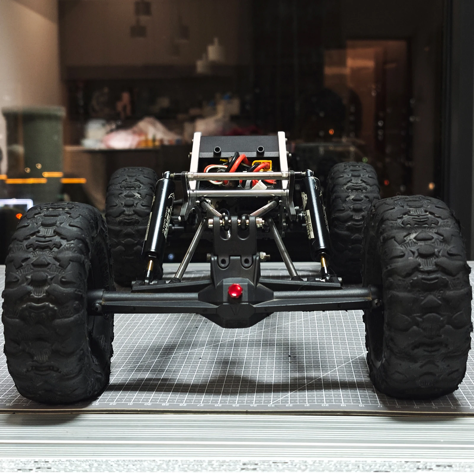 Wolf-Head Carbon LCG Chassis Builders Kit for 1/10 RC Crawler 1.9S Cheater Rigs Comp Builds H10 F10 Capra Axle view 5