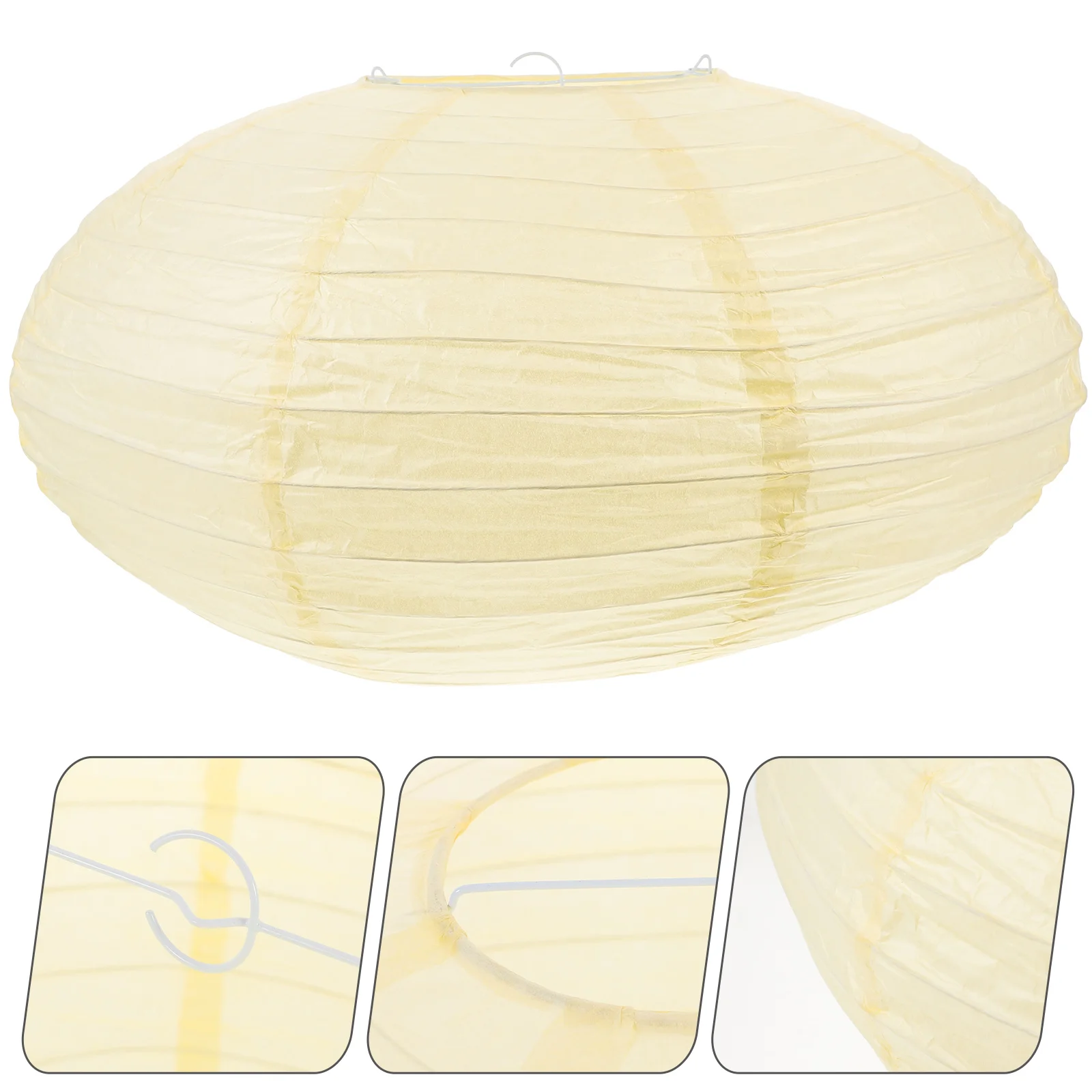 

Oval Round Led Shade Rice Abatjour Pendant Led Paper Lanternsshade 40Cm Chinese Japanese Style Hanging