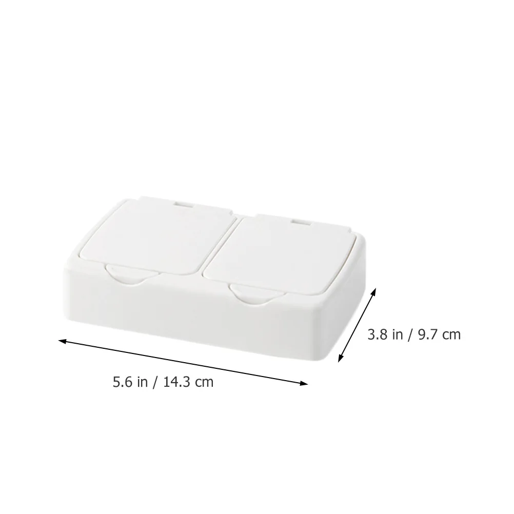 

2Pcs Desktop ganizer Storage Box for Clips Toothpicks Swabs Headdress Transparent Plastic Container File Folder