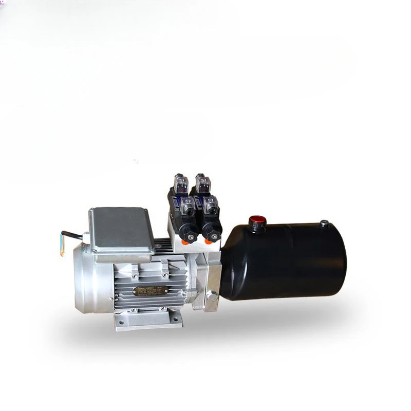 220V 380V miniature bidirectional hydraulic pump station electric lifting platform oil cylinder