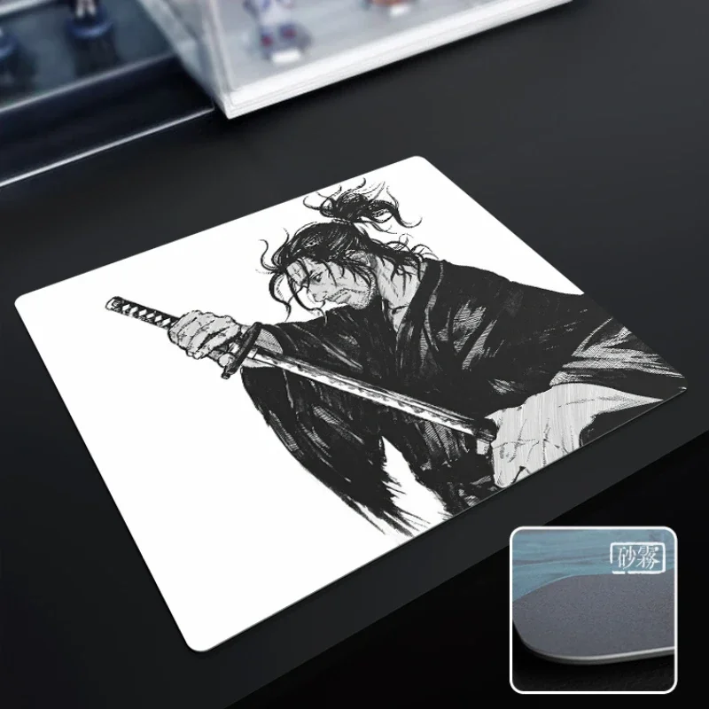 ATOM Samurai Series Resin Mouse Pads Crystal Snow/Sand Mist Customisable Professional Hard Desktop Pad PC FPS Gaming Mouse Pads