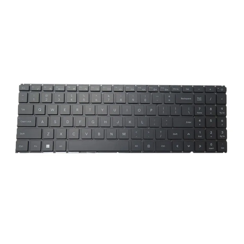 Ordinateur portable avec clavier rétro4.2 pour Slimbook Executive 16, 12e, Isabel, anglais, États-Unis, Royaume-Uni, noir, i7, 13700H, RTX 4060