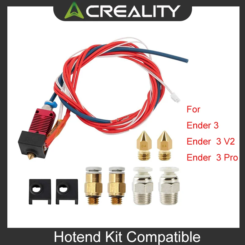 

Creality Official Ender 3 Hotend Kit Upgrade: Assembled Extruder with Capricorn Bowden PTFE Tubing (Fits Ender 3 /3 Pro/3 V2)