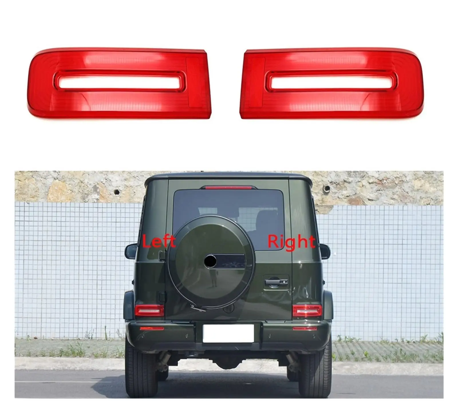

Car Rear Taillight Shell Brake Lights Replacement Taill Light Cover Lampshade For Mercedes Benz G-Class W463 2019-2022