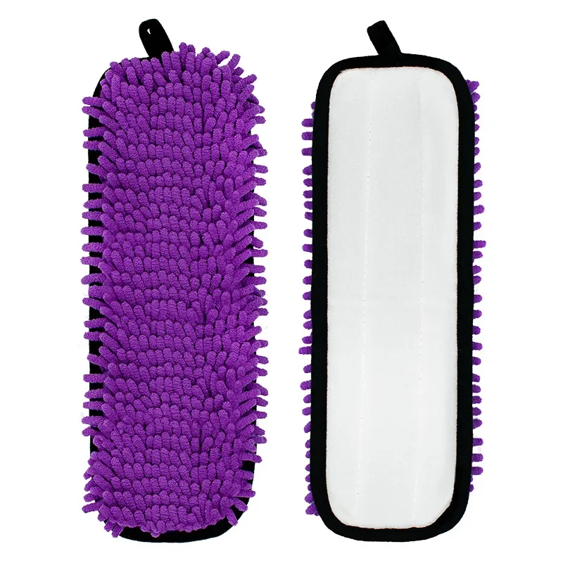 Almofadas de substituição de microfibra lavável, almofadas reutilizáveis para Swiffer PowerMop, usado para pisos multi madeira, roxo, 2pcs