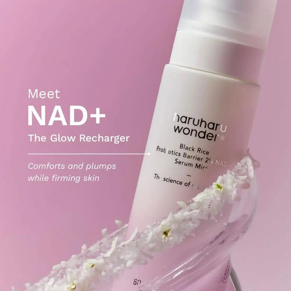 Black Rice Probiotic Nad+ Facial Serum Mist Hydrating Calming Skin Improve Sensitive Skin Enhances Barrier Firming Skincare Mist